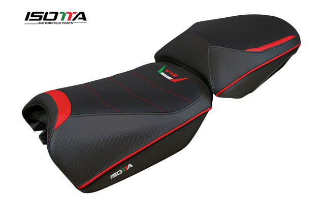 Isotta Comfort Seat Cover | Black | Ducati Multistrada V4/S/Sport/Pikes Peak 2020>2023 -   Pyramid Motorcycle Accessories