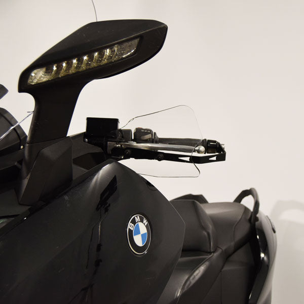 Isotta Handguards | Light Smoke | Clear | BMW C 650 GT 2016>2020 -   Pyramid Motorcycle Accessories