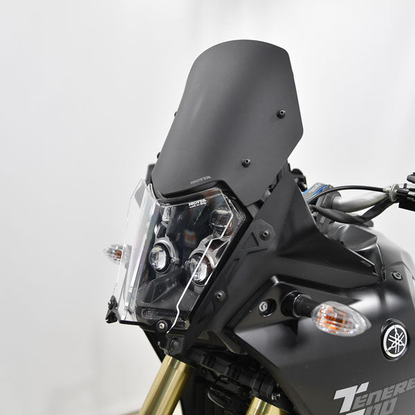 Isotta Maxi Side Spoilers | Dark Smoke | Matte Black | Yamaha Tenere 700 2019>2024 -   Pyramid Motorcycle Accessories