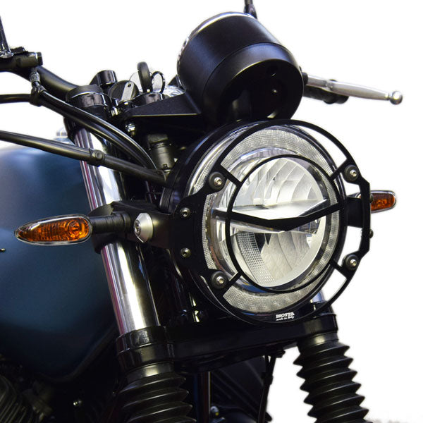 Isotta Headlight Protector | Moto Guzzi V7 Stone 2019>2020 -   Pyramid Motorcycle Accessories