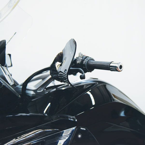 Isotta Handguards | Dark Smoke | Clear | BMW K 1600 Grand America 2017>2024 -   Pyramid Motorcycle Accessories