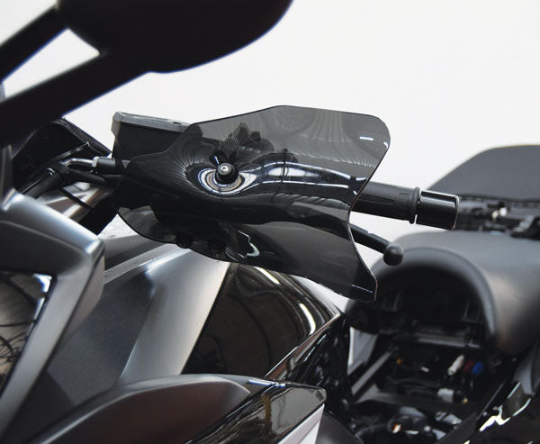 Isotta Handguards | Light Smoke | Dark Smoke | Clear | BMW K 1600 GT 2017>2024 -   Pyramid Motorcycle Accessories