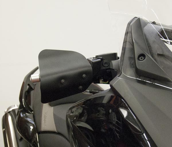 Isotta Handguards | Light Smoke | Matte Black | Yamaha TMAX 530 2012>2014 -   Pyramid Motorcycle Accessories