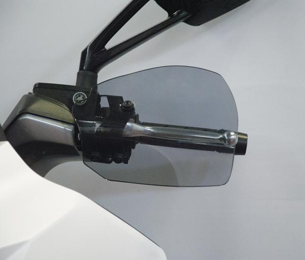 Isotta Handguards | Clear | Kymco Xciting 400 2012>2017 -   Pyramid Motorcycle Accessories