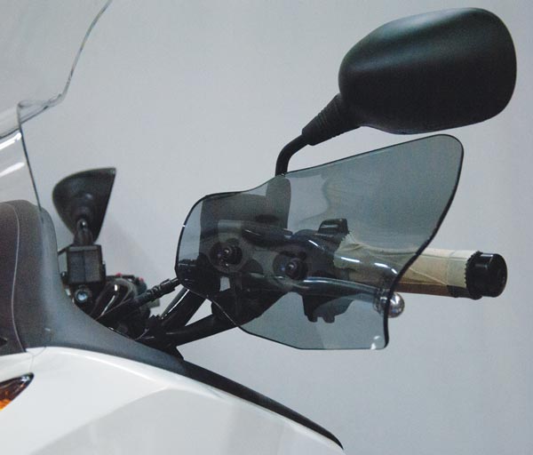 Isotta Handguards | Light Smoke | Clear | Honda Forza 300 2013>2017 -   Pyramid Motorcycle Accessories