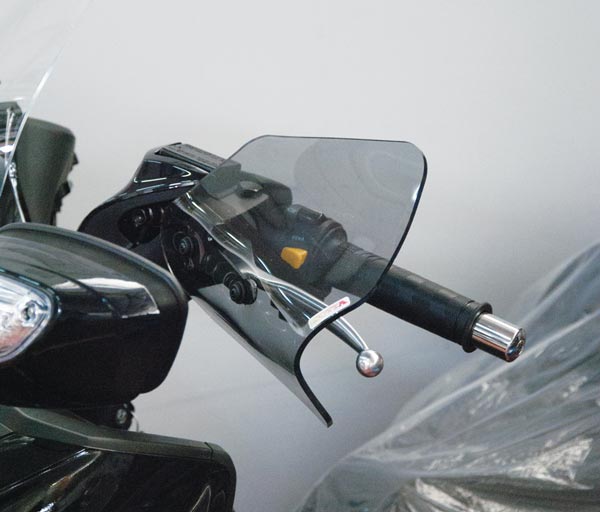 Isotta Handguards | Light Smoke | Clear | Sym Joymax 300i 2012>2019 -   Pyramid Motorcycle Accessories