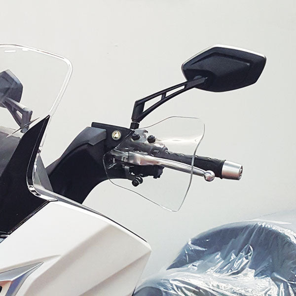 Isotta Handguards | Light Smoke | Clear | Kymco Downtown 350 2015>2020 -   Pyramid Motorcycle Accessories
