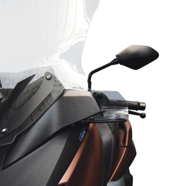 Isotta Handguards | Dark Smoke | Matte Black | Yamaha XMAX 125 / 300 / 400 2017>2020 -   Pyramid Motorcycle Accessories