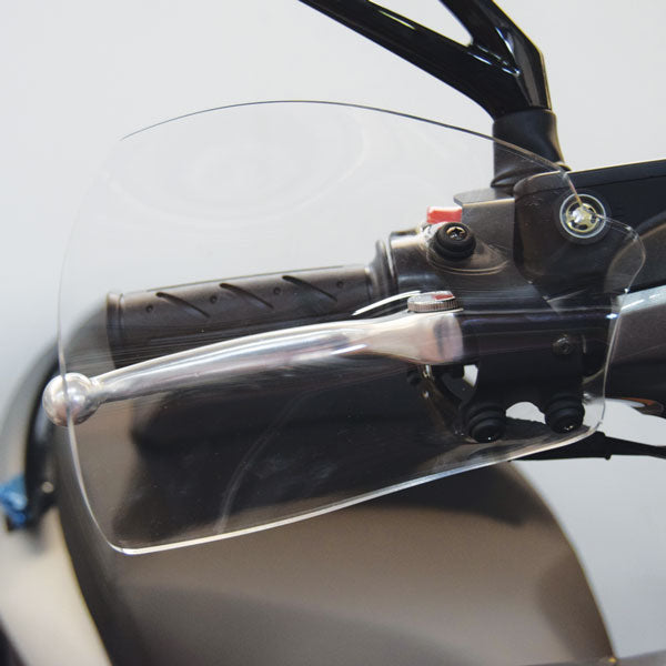 Isotta Handguards | Clear | Kymco Xciting 400i 2018>2020 -   Pyramid Motorcycle Accessories