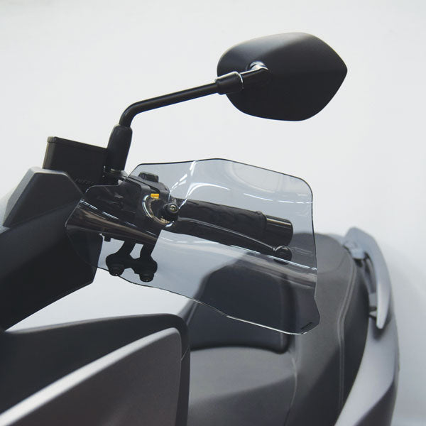 Isotta Handguards | Light Smoke | Clear | Suzuki Burgman 400 2017>2020 -   Pyramid Motorcycle Accessories
