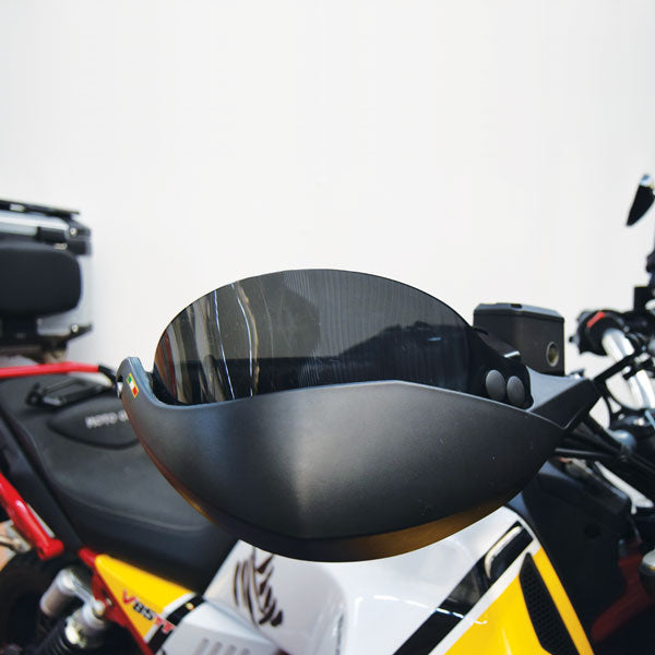 Isotta Handguards | Dark Smoke | Moto Guzzi V85 TT 2019>2023 -   Pyramid Motorcycle Accessories