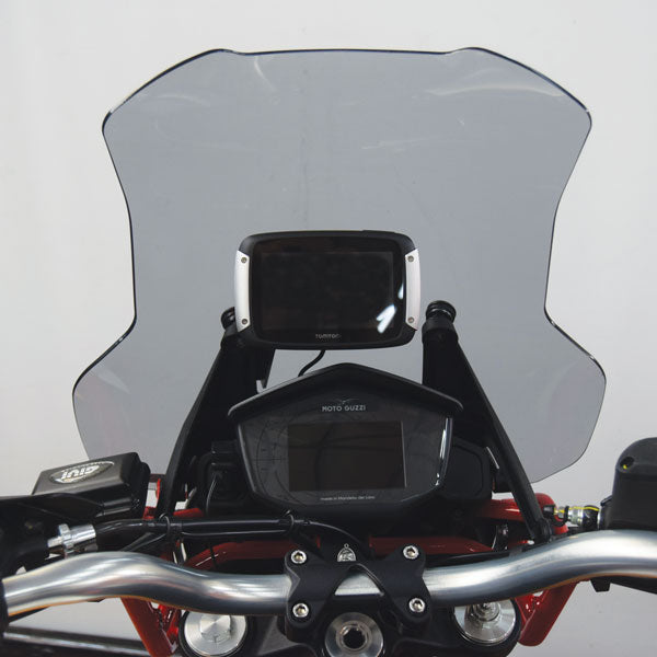 Isotta Navigator Holder Bracket | Textured Black | Moto Guzzi V85 TT 2019>2023 -   Pyramid Motorcycle Accessories