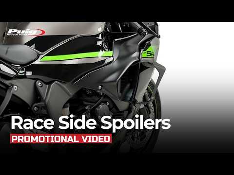 Puig Race Side Downforce Wings | Matte Black | Kawasaki Ninja ZX-6R 20