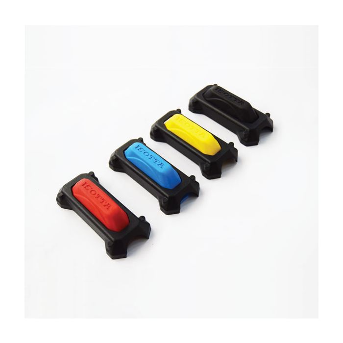 Isotta Crash Protection Bar Blocks x2 | Red -   Pyramid Motorcycle Accessories