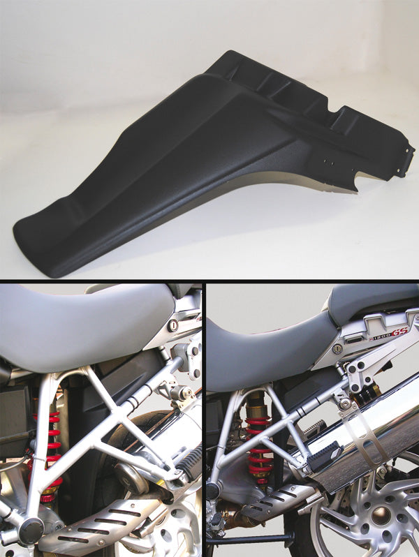 Isotta Shock Shield | Black | BMW R 1200 GS / GS Adventure 2008>2012 IRM02 -   Pyramid Motorcycle Accessories