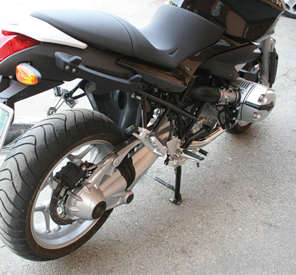 Isotta Shock Shield | Black | BMW R 1200 R 2006>2010 -   Pyramid Motorcycle Accessories