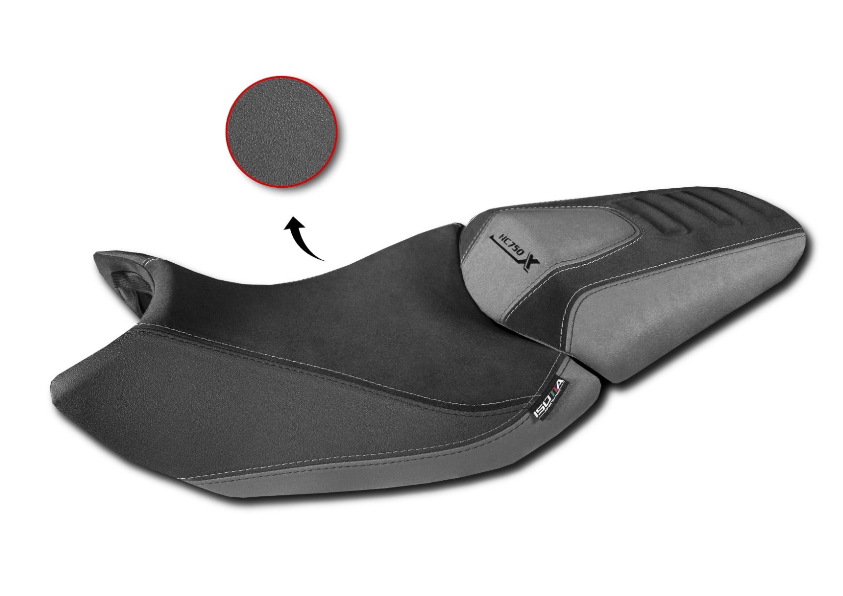 Isotta Seat Cover | Black | Honda NC 750 X 2021>2024 -   Pyramid Motorcycle Accessories