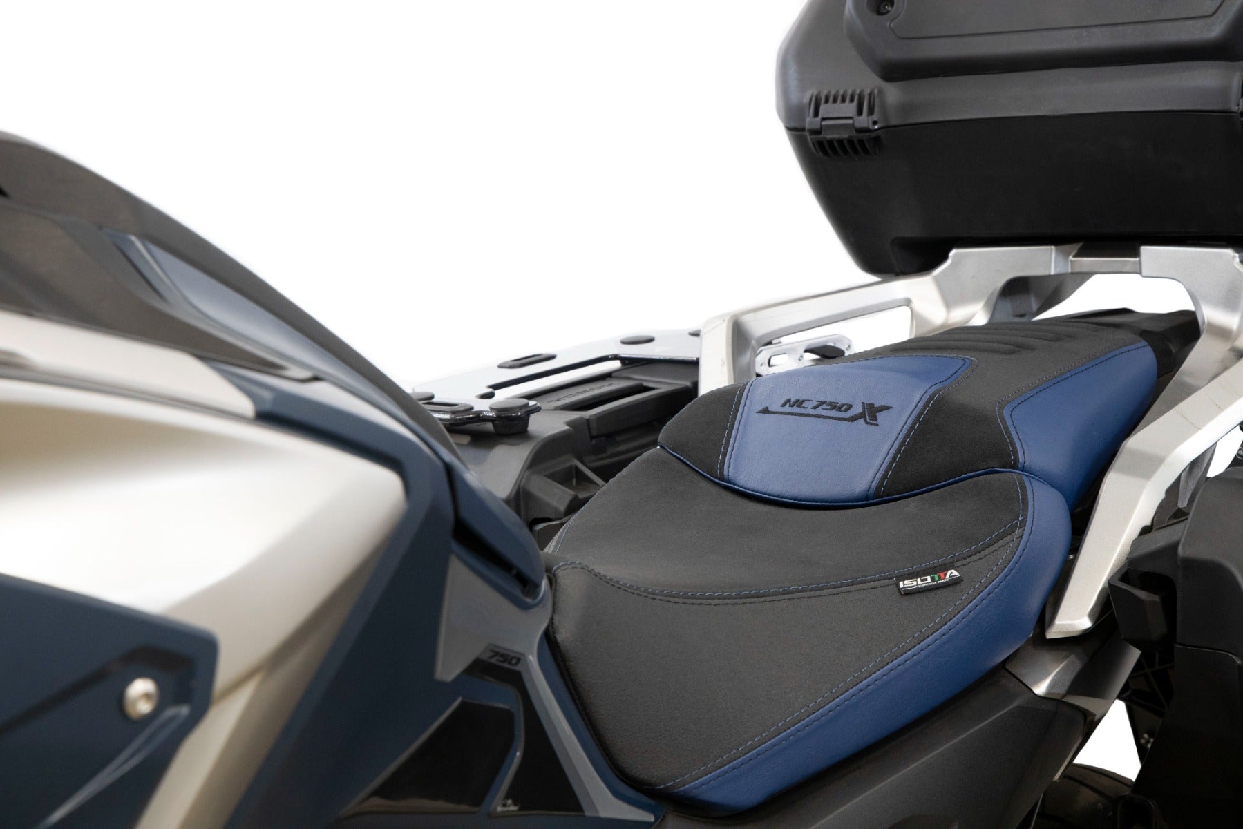 Isotta Seat Cover | Blue | Honda NC 750 X 2021>2024 -   Pyramid Motorcycle Accessories