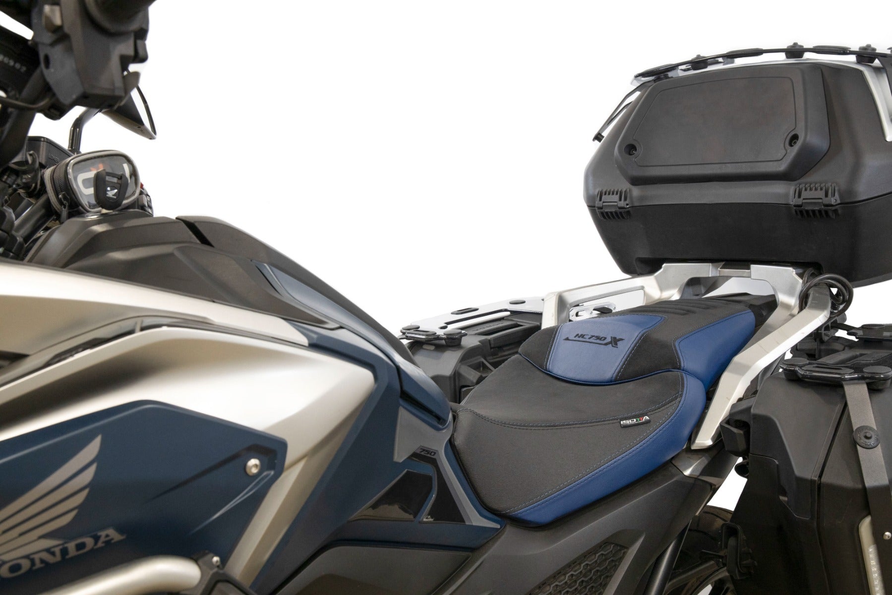 Isotta Seat Cover | Blue | Honda NC 750 X 2021>2024 -   Pyramid Motorcycle Accessories