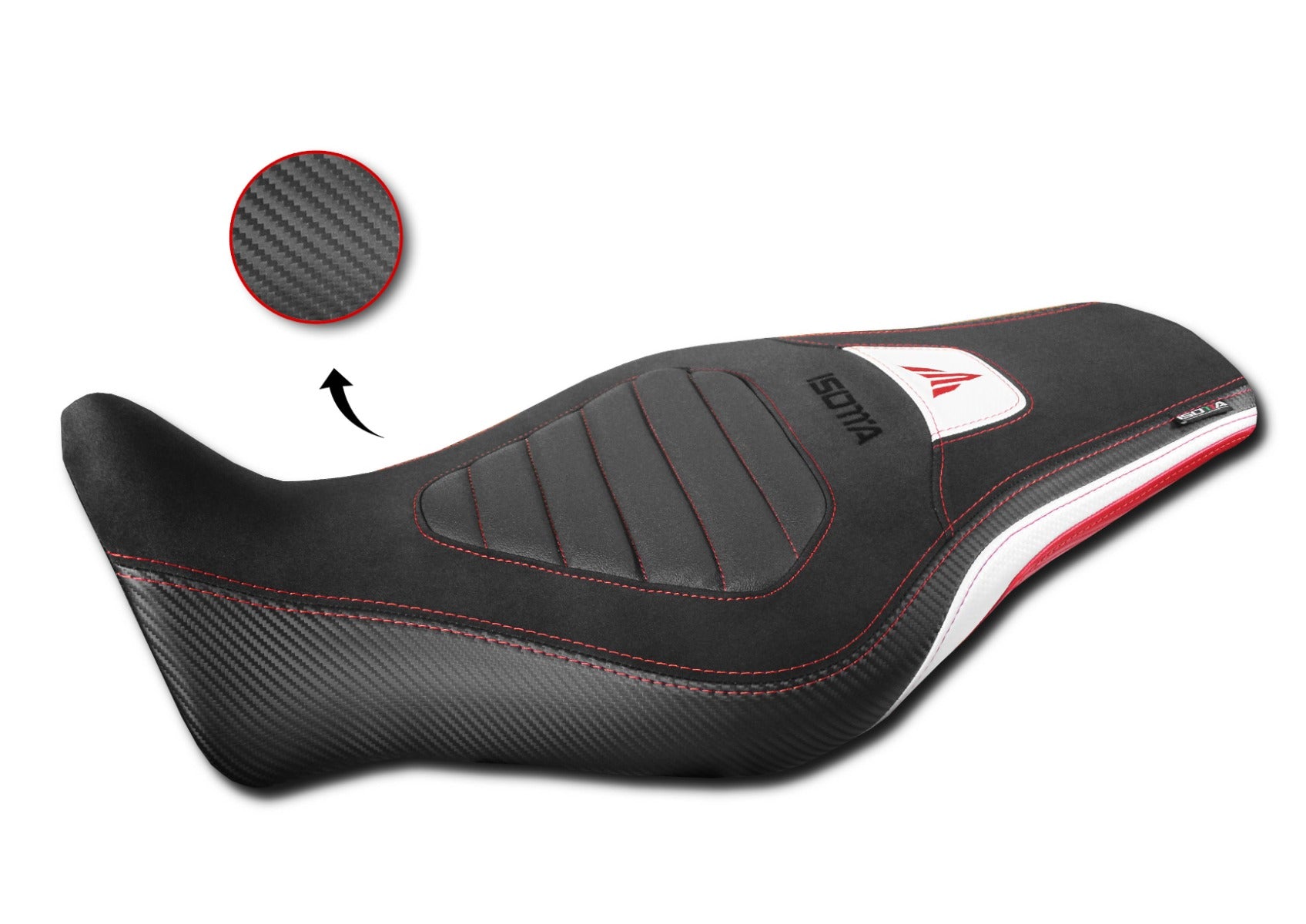 Isotta Comfort Seat Cover | Red | Yamaha MT-09 SP 2021>2023 -   Pyramid Motorcycle Accessories