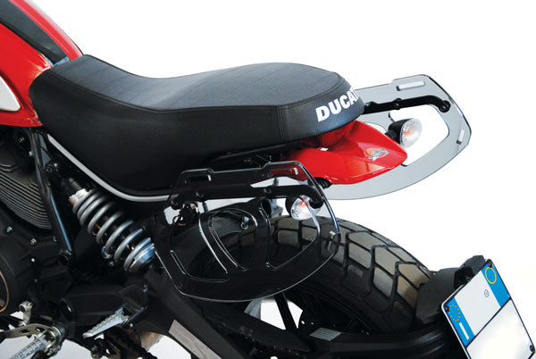 Isotta Side Bag Supports | Light Smoke | Ducati Scrambler 2015>2016 -   Pyramid Motorcycle Accessories