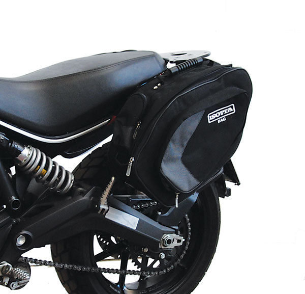 Isotta Side Bag Supports | Light Smoke | Ducati Scrambler 2015>2016 -   Pyramid Motorcycle Accessories