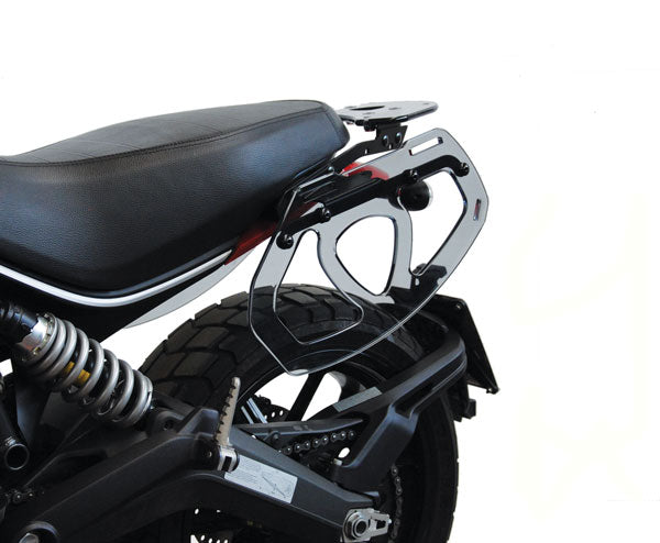Isotta Side Bag Supports | Light Smoke | Ducati Scrambler 2015>2016 -   Pyramid Motorcycle Accessories