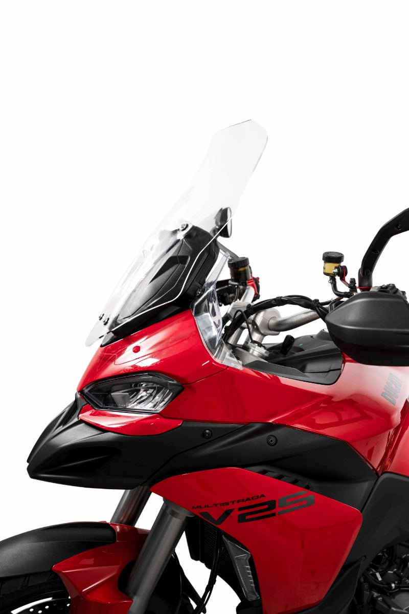 Isotta Super Touring Windscreen | Dark Smoke | Ducati Multistrada V2/V2S 2025>2025 -   Pyramid Motorcycle Accessories