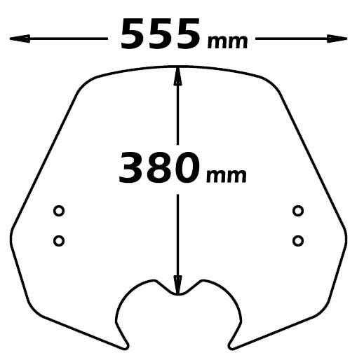 Isotta Low Screen | Light Smoke | Kymco People GT 125/200/300 -   Pyramid Motorcycle Accessories