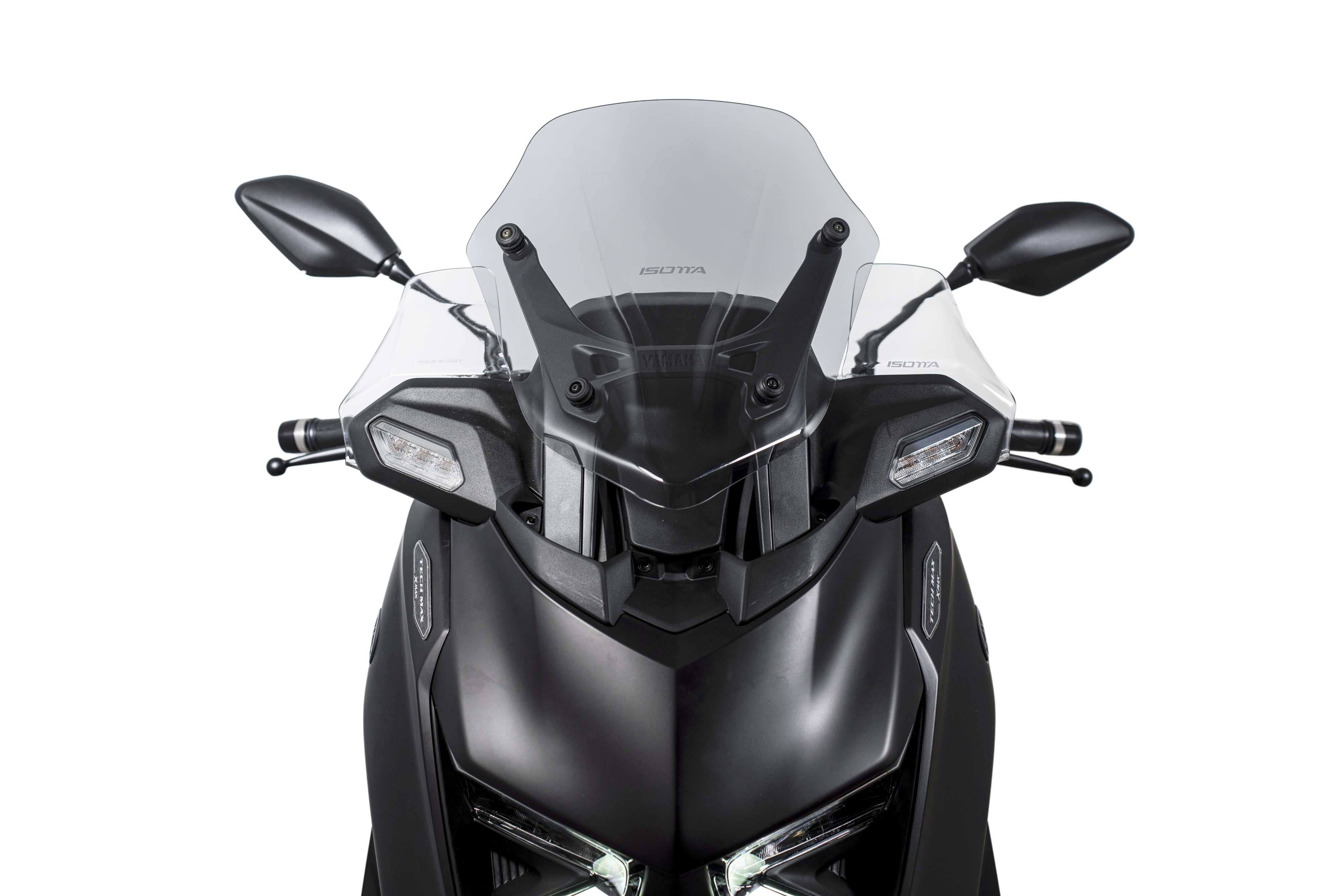 Isotta Sport Windscreen | Light Smoke | Dark Smoke | Matte Black | Clear | Yamaha XMAX 125 / 300 2025>2026 -   Pyramid Motorcycle Accessories