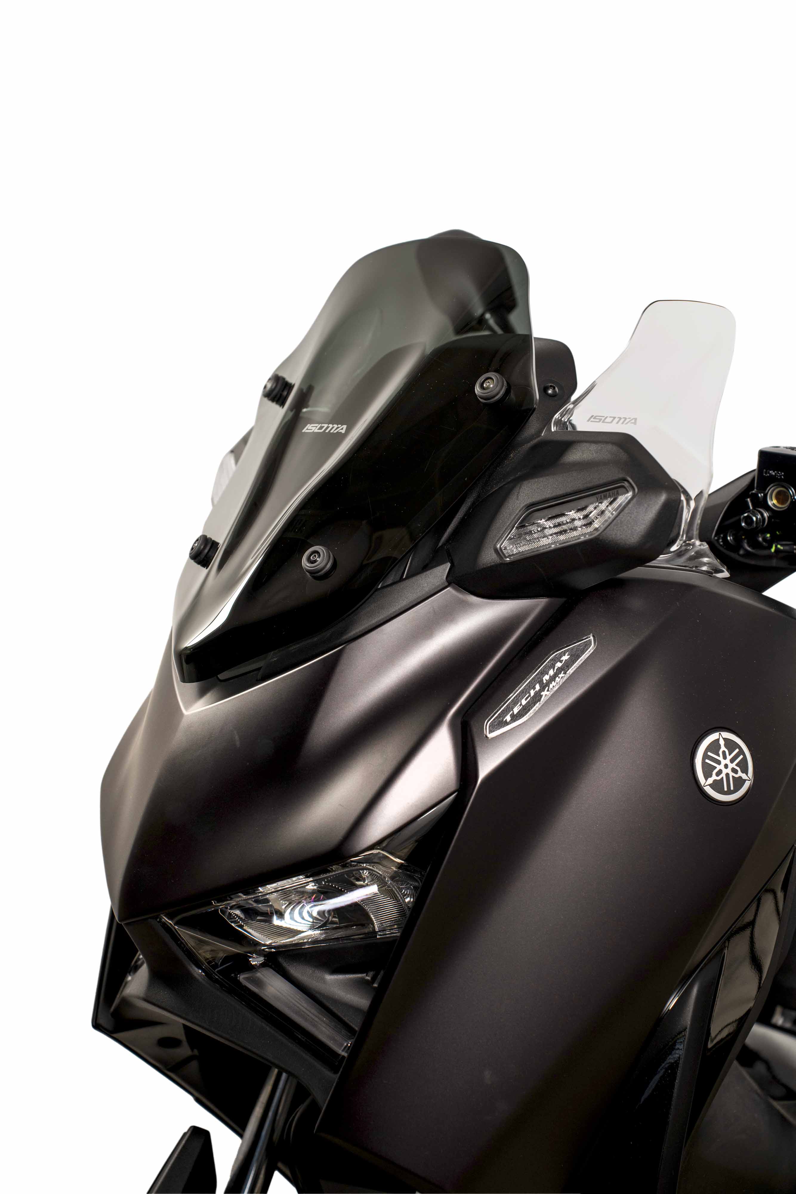 Isotta Sport Windscreen | Light Smoke | Dark Smoke | Matte Black | Clear | Yamaha XMAX 125 / 300 2025>2026 -   Pyramid Motorcycle Accessories