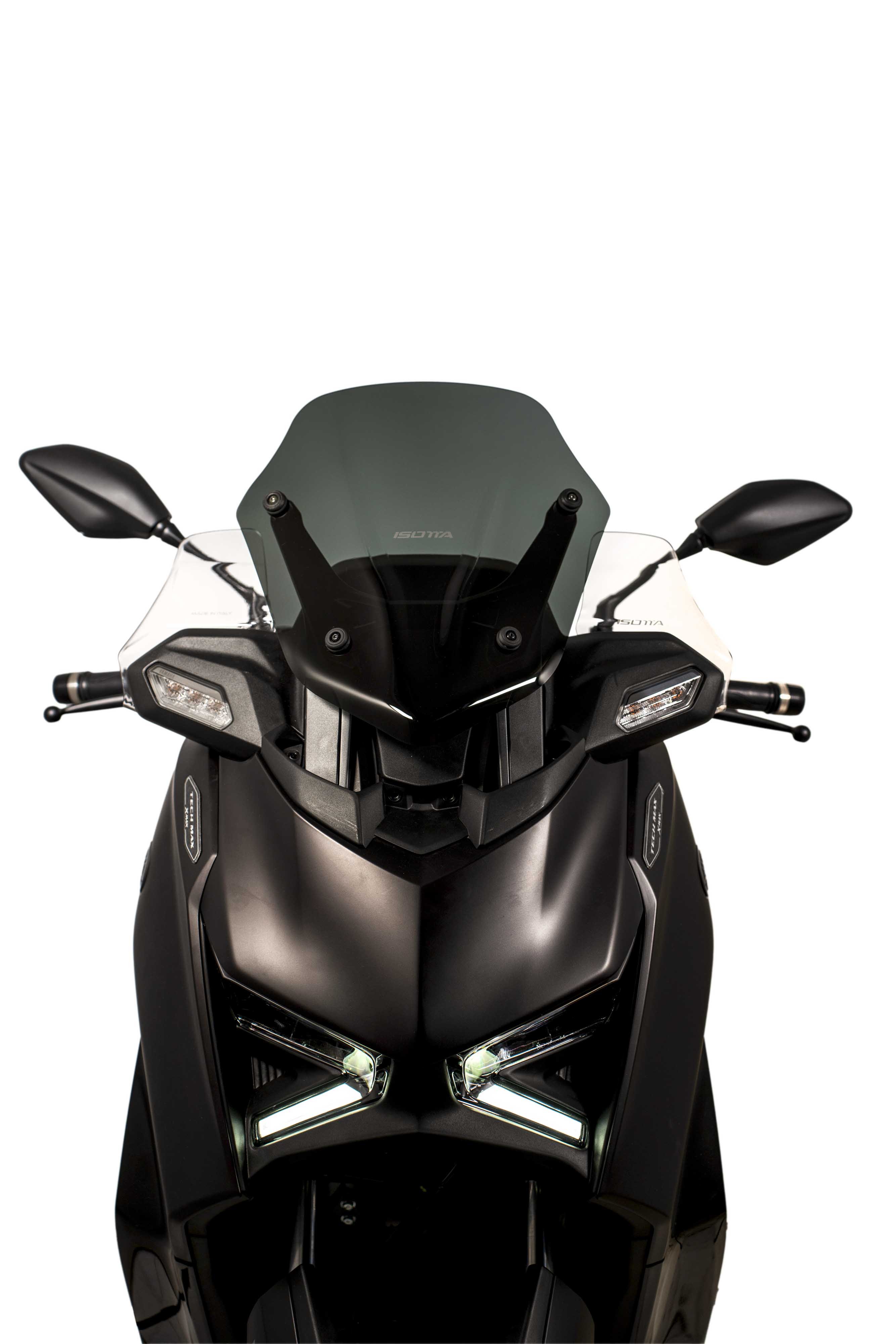 Isotta Sport Windscreen | Light Smoke | Dark Smoke | Matte Black | Clear | Yamaha XMAX 125 / 300 2025>2026 -   Pyramid Motorcycle Accessories