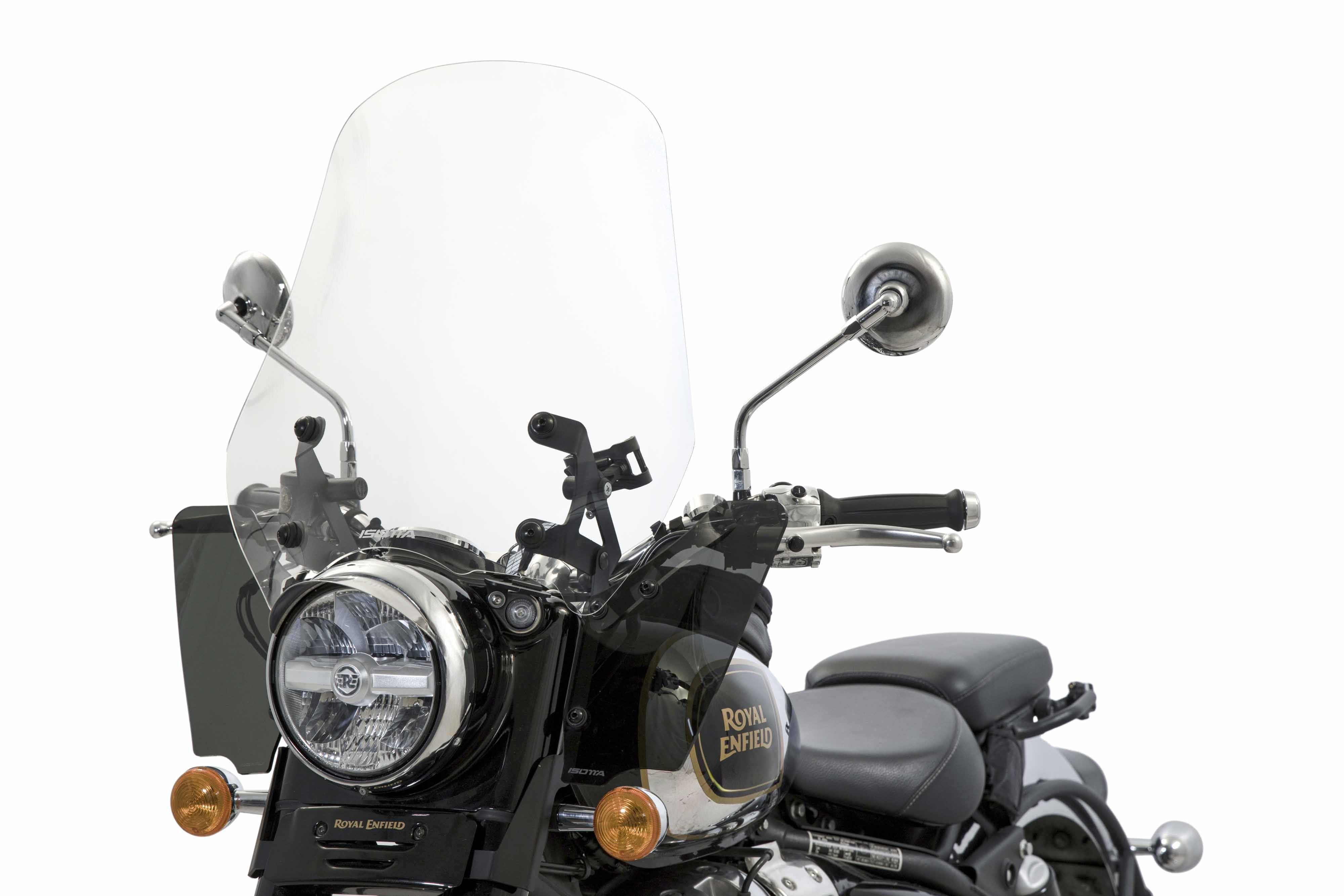 Isotta Medium Screen | Clear | Royal Enfield Classic 650 2024>2025 -   Pyramid Motorcycle Accessories
