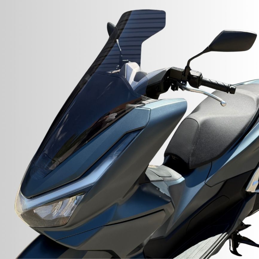 Ermax High Protection Screen | Dark Smoke | Honda PCX 125/150 2025>Current -   Pyramid Motorcycle Accessories