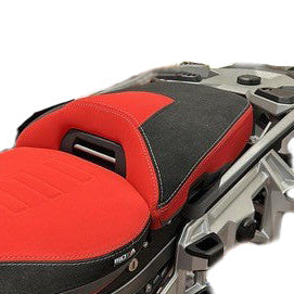 Isotta Heated Pillion Comfort Seat | Red | BMW R 1300 GS Adventure 2024-2026 -   Pyramid Motorcycle Accessories