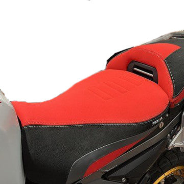 Isotta Comfort Rider Seat - Without Prostate Channel - Lowered | Red | BMW R 1300 GS Adventure 2024-2026 -   Pyramid Motorcycle Accessories
