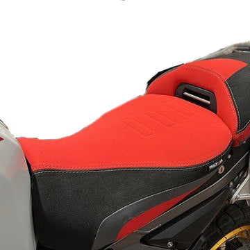 Isotta Comfort Rider Seat - Without Prostate Channel - Standard | Red | BMW R 1300 GS Adventure 2024-2026 -   Pyramid Motorcycle Accessories