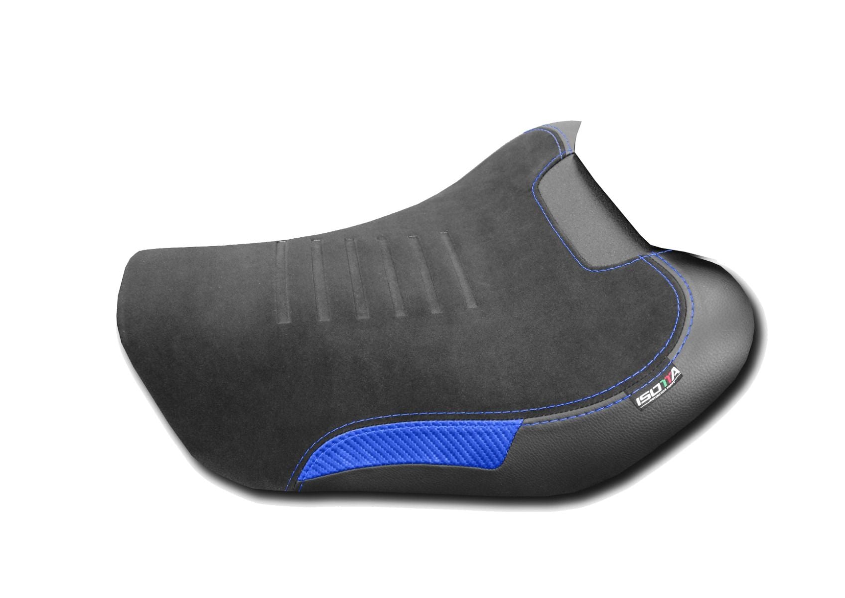 Isotta Comfort Rider Seat - Without Prostate Channel | Blue | Yamaha Tracer 9 2025>Current -   Pyramid Motorcycle Accessories