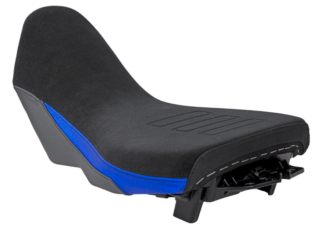 Isotta Extra Comfort Rider Seat - Lowered | Blue | Yamaha Tenere 700 2019-2024 -   Pyramid Motorcycle Accessories
