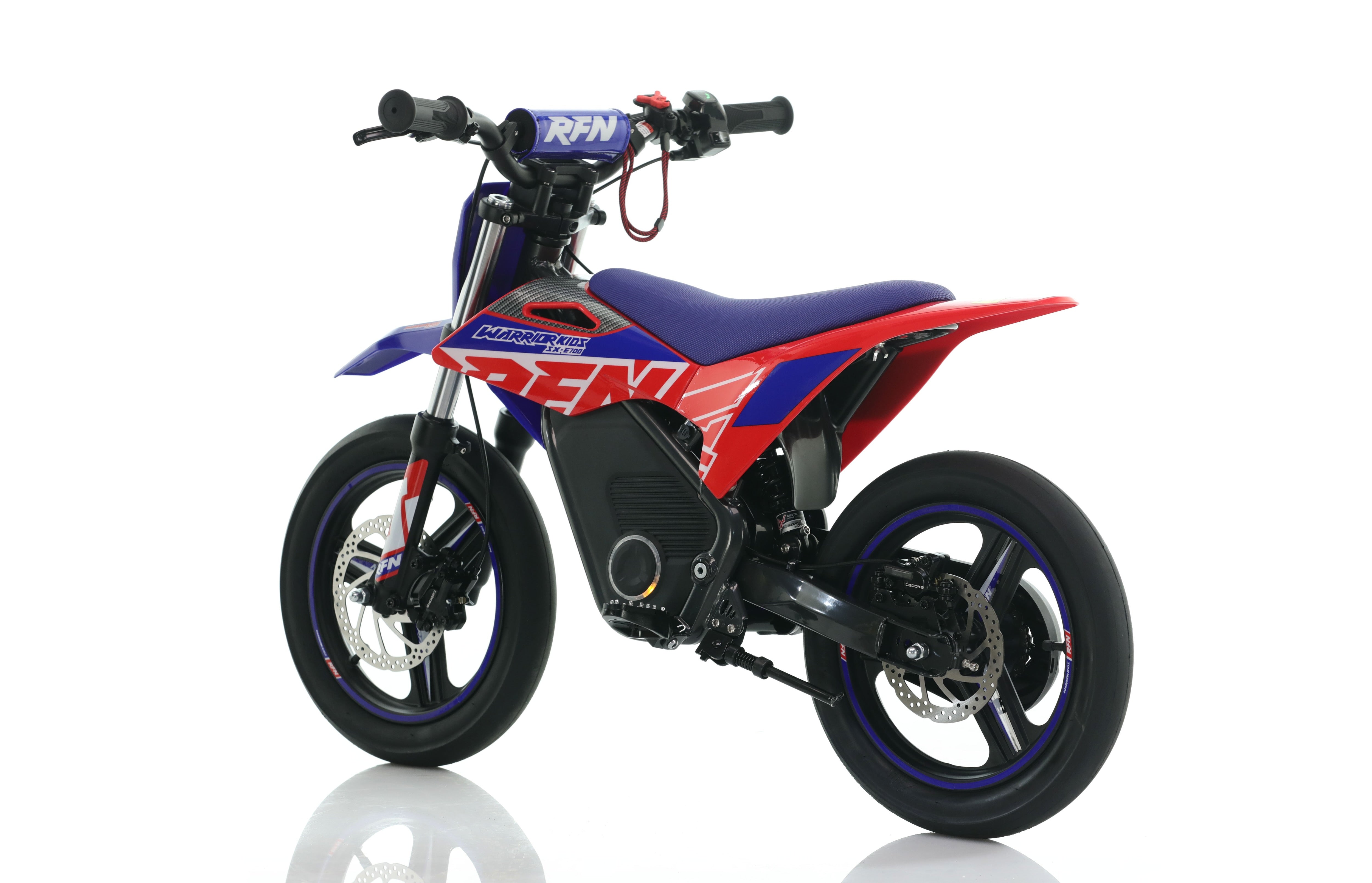 RFN Warrior SX-E700 R SM 14-inch Kids Electric Supermoto Bike | Blue/Red