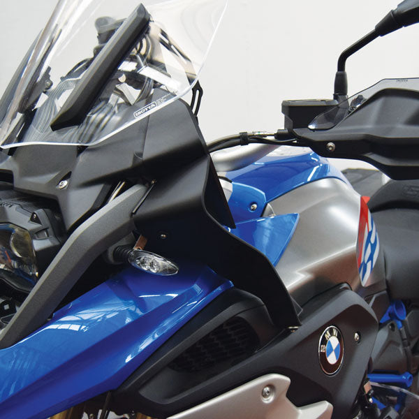 Isotta Wind Deflectors | Matte Black | BMW BMW R 1200 GS / GS Rallye / R 1250 GS -   Pyramid Motorcycle Accessories