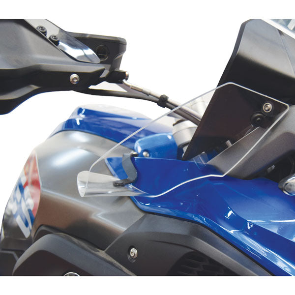 Isotta Wind Deflectors | Light Smoke | Matte Black | Clear | BMW R 1200 GS / GS Rallye / R 1250 GS -   Pyramid Motorcycle Accessories