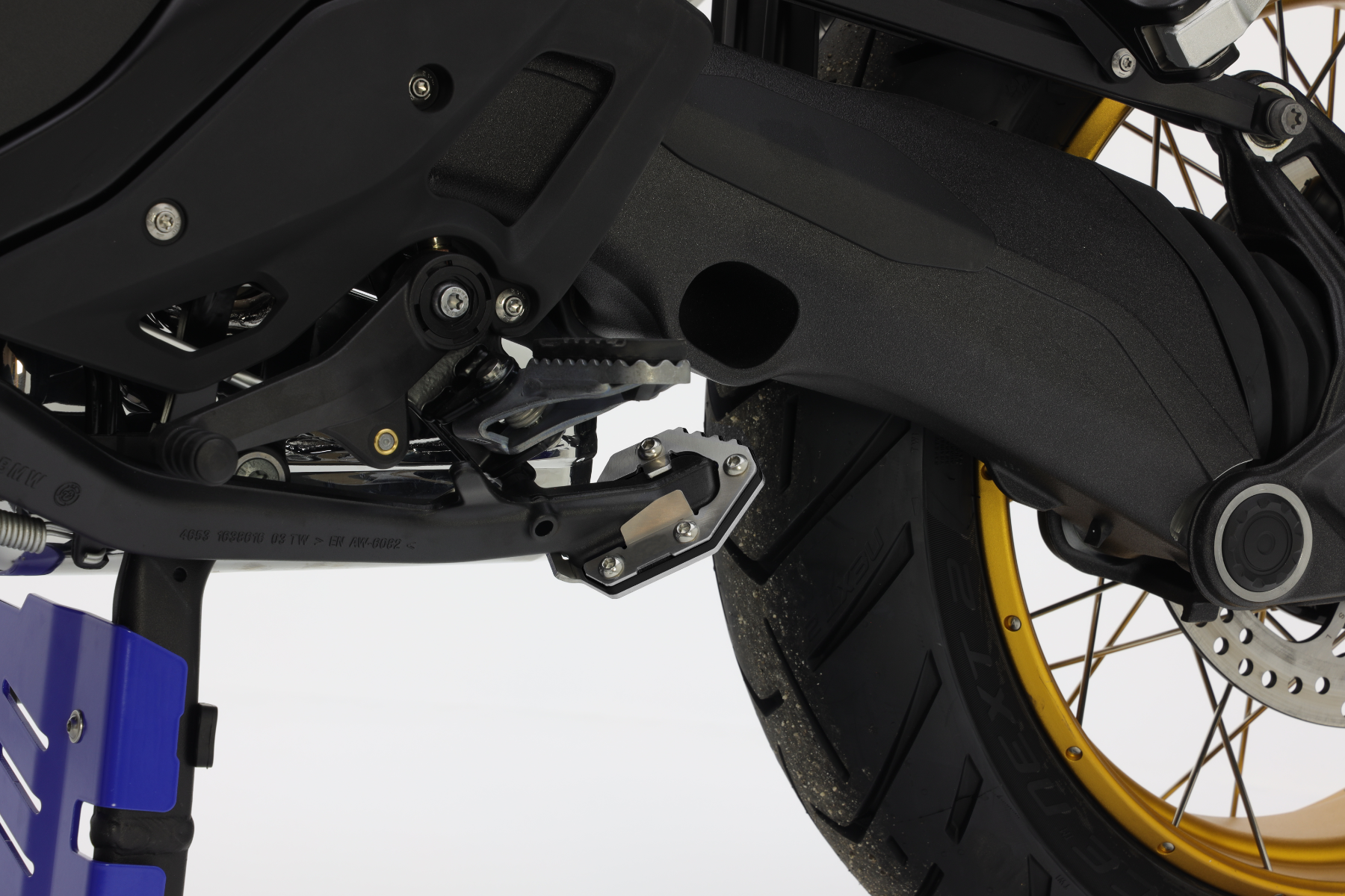Isotta Kickstand Foot Extension | Blue | Black | BMW R 1300 GS 2023>2024 -   Pyramid Motorcycle Accessories