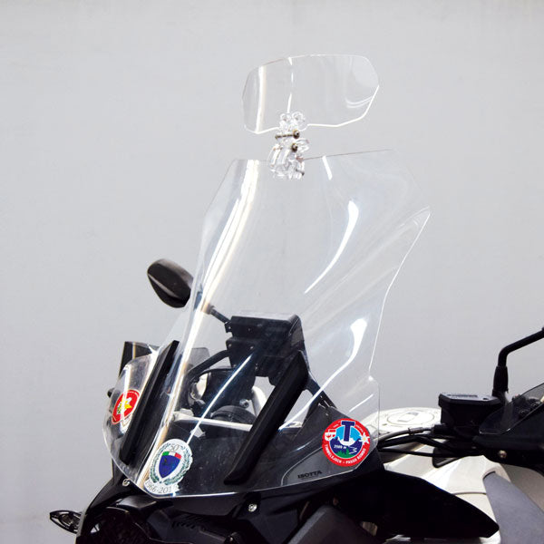 Isotta Small Screen Deflector | Light Smoke | Clear -   Pyramid Motorcycle Accessories