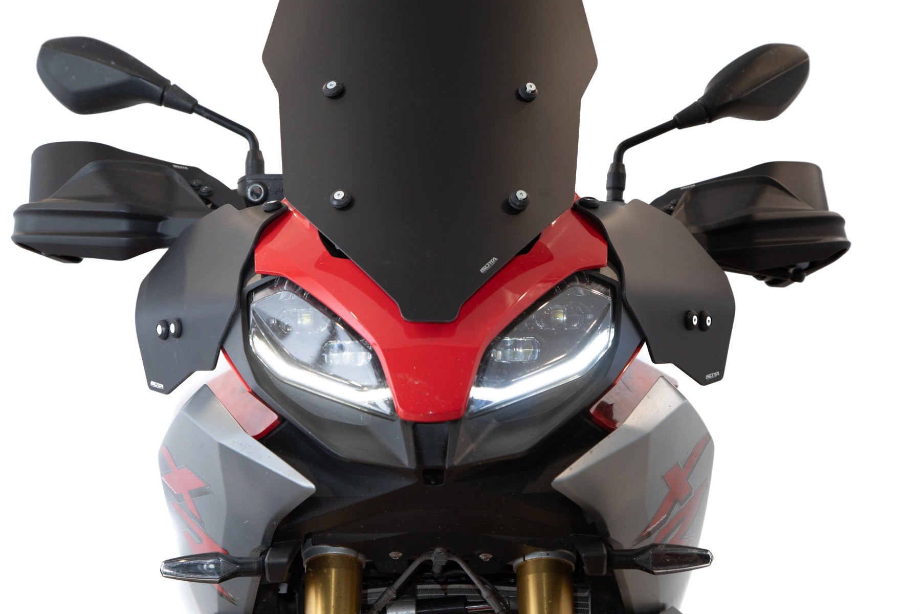 Isotta Wind Deflectors | Dark Smoke | Matte Black | BMW F 900 XR 2020>2025 -   Pyramid Motorcycle Accessories