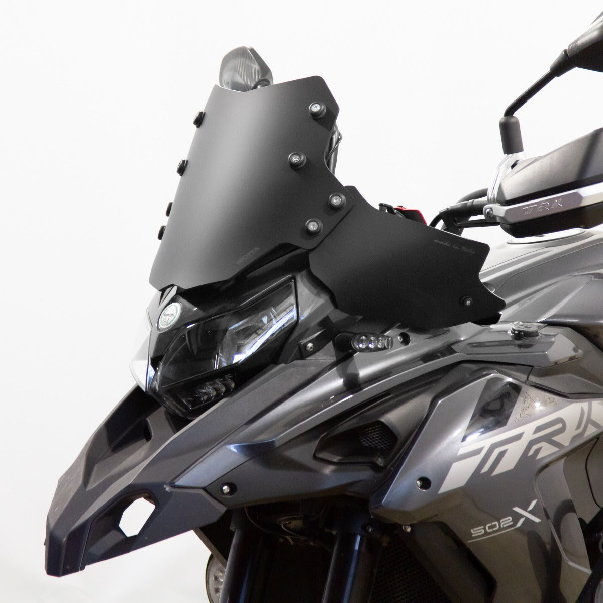 Isotta Wind Deflectors | Light Smoke | Dark Smoke | Matte Black | Clear | Benelli TRK 502 2017>2024 -   Pyramid Motorcycle Accessories