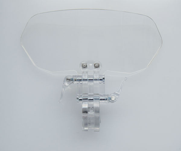 Isotta Screen Deflector With Levers | Light Smoke | Clear -   Pyramid Motorcycle Accessories