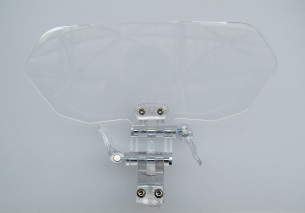 Isotta Screen Deflector With Levers | Light Smoke | Clear -   Pyramid Motorcycle Accessories