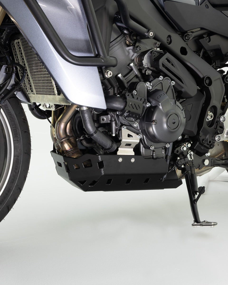 Isotta Side Stand Base Extension | Black | Yamaha Tracer 9 / 9 GT / 9 GT+ -   Pyramid Motorcycle Accessories