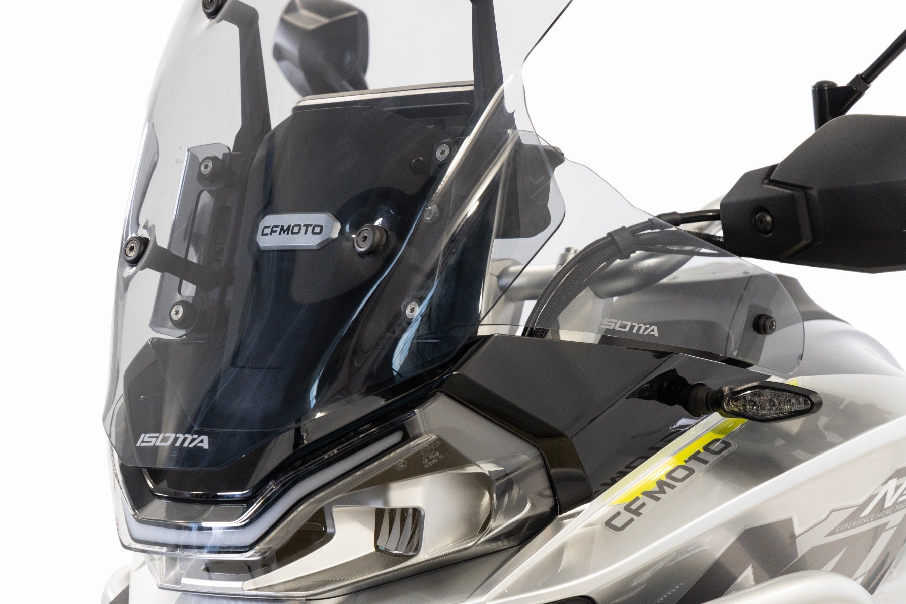 Isotta Wind Deflectors | Light Smoke | CFMoto 800MT Sport 2022>2024 -   Pyramid Motorcycle Accessories
